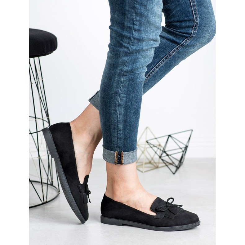 SHELOVET Mocassins pretos 1