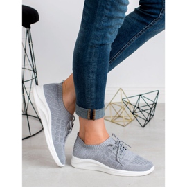 Ideal Shoes Calçado Têxtil Desportivo cinza 1