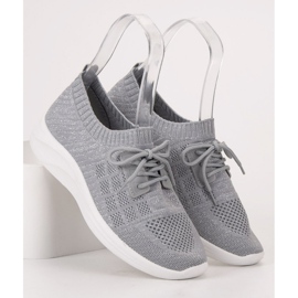 Ideal Shoes Calçado Têxtil Desportivo cinza 2