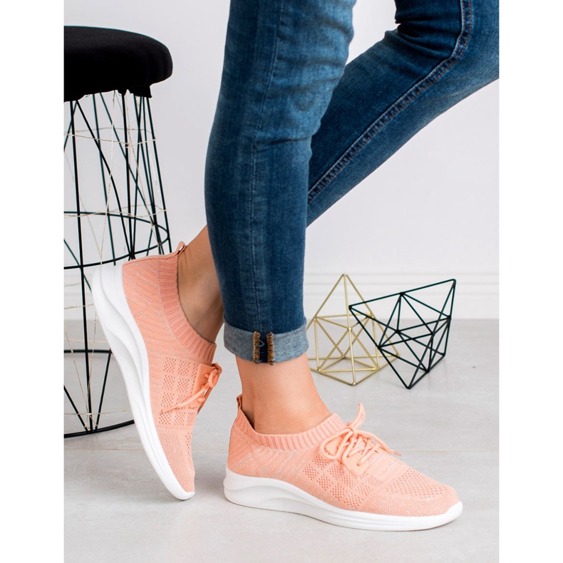 Ideal Shoes Calçado Têxtil Desportivo rosa 1