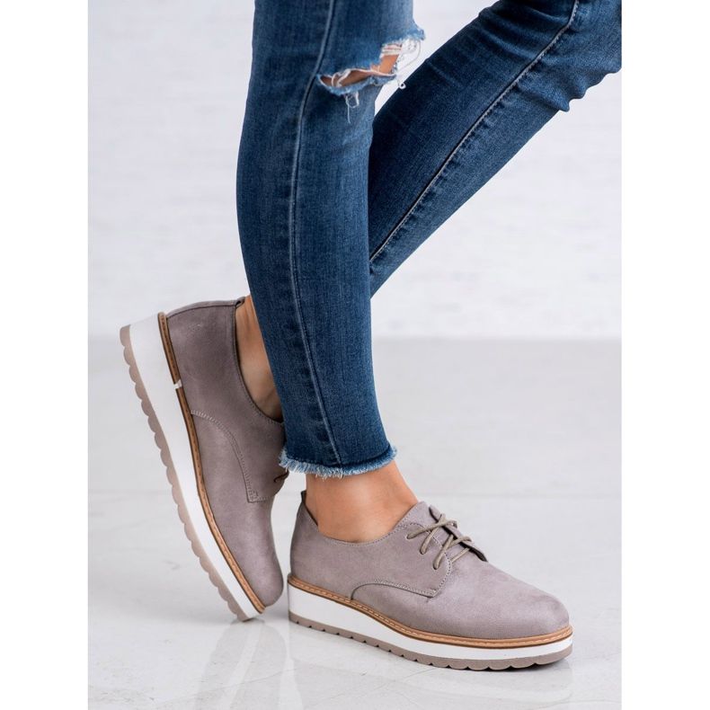 Marquiz Sapatos femininos cinza 2