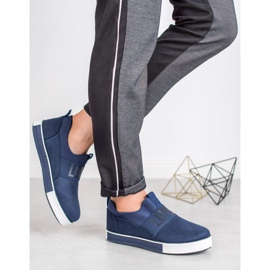 SHELOVET Sapatos de camurça azul verde 1