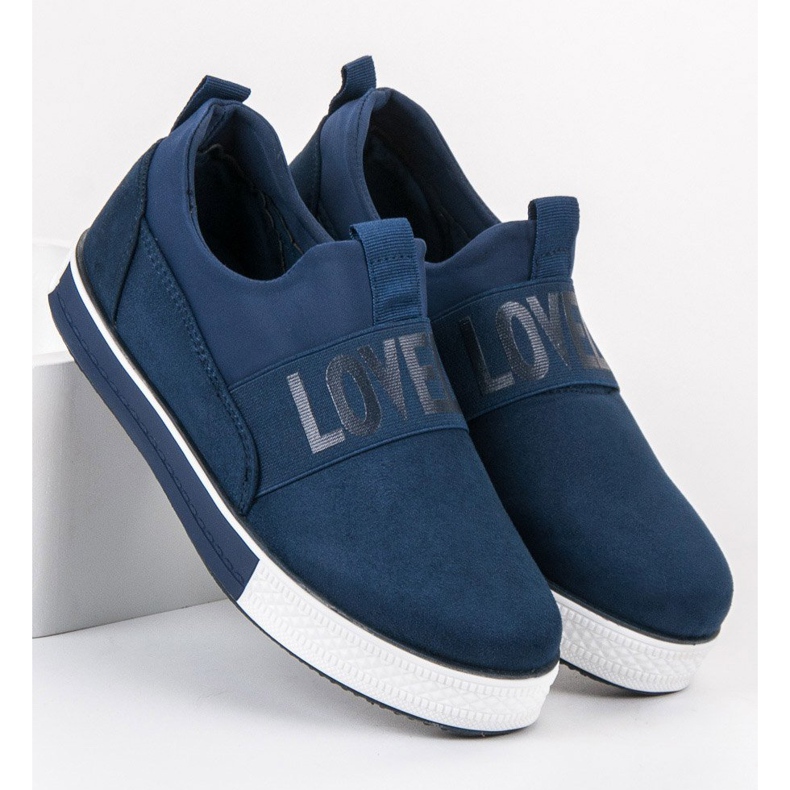 SHELOVET Sapatos de camurça azul verde 2