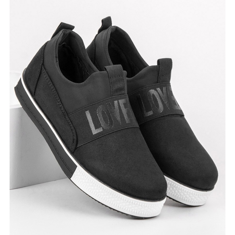 SHELOVET Sapatos de camurça preto 1