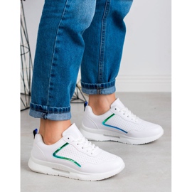 SHELOVET Calçados esportivos femininos branco 2