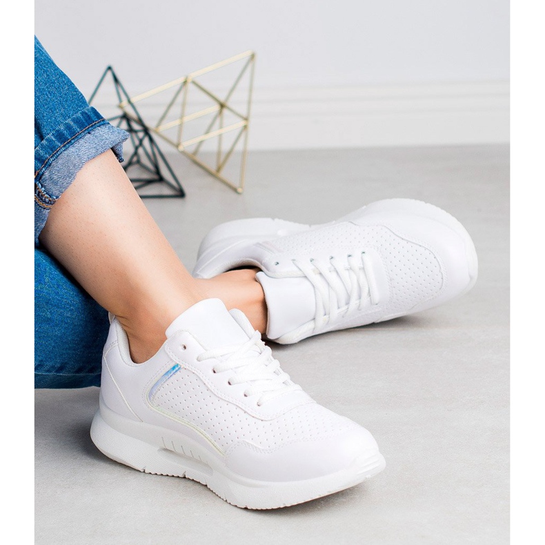 SHELOVET Calçados esportivos femininos branco 2