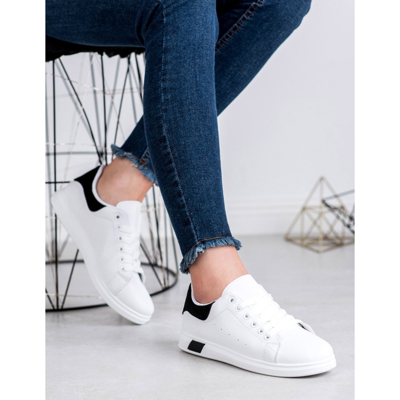 Ideal Shoes Calçados esportivos femininos branco 2