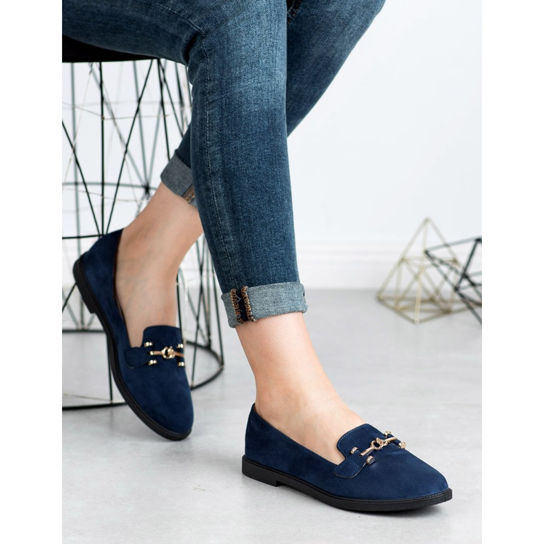 SHELOVET Suede Lords azul marinho 2