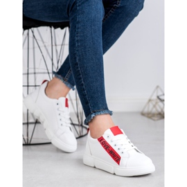 Jumex Calçados esportivos confortáveis branco 1