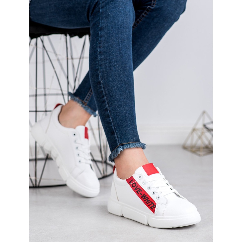 Jumex Calçados esportivos confortáveis branco 1