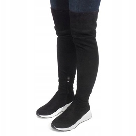 Botas com solado branco 6680-PG preto 1