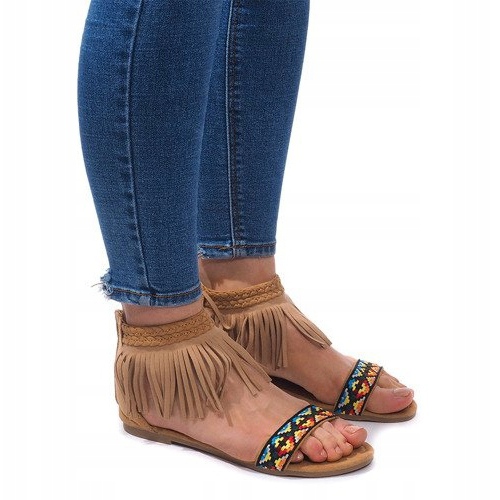 Boho 3-2 Sandálias Camel Suede bege 1 Boho 3-2 Sandálias Camel Suede bege 1