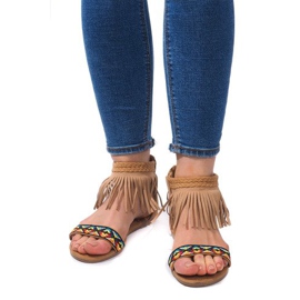 Boho 3-2 Sandálias Camel Suede bege 2 Boho 3-2 Sandálias Camel Suede bege 2