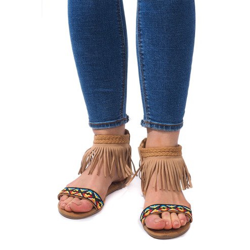 Boho 3-2 Sandálias Camel Suede bege 2 Boho 3-2 Sandálias Camel Suede bege 2