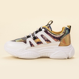 Ax Boxing Tênis Com Lantejoulas cinza amarelo 1 Ax Boxing Tênis Com Lantejoulas cinza amarelo 1