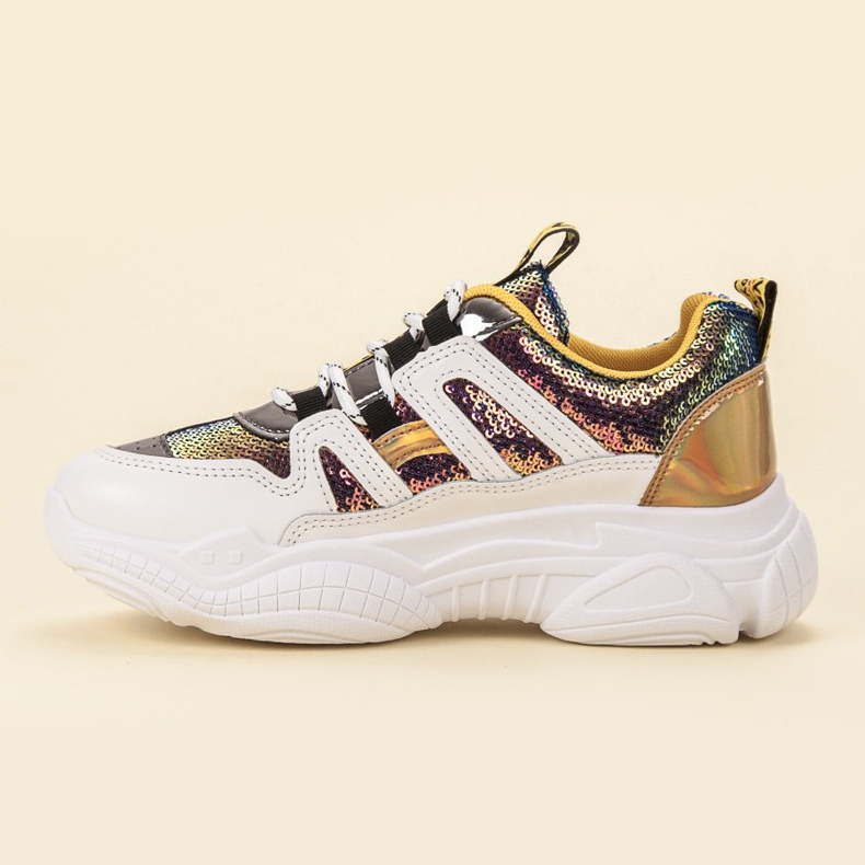 Ax Boxing Tênis Com Lantejoulas cinza amarelo 1 Ax Boxing Tênis Com Lantejoulas cinza amarelo 1