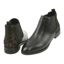 Caprice Botas de couro feminino 25327 preto 4