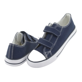 Atletico Tênis velcro azul marinho branco azul-marinho 4