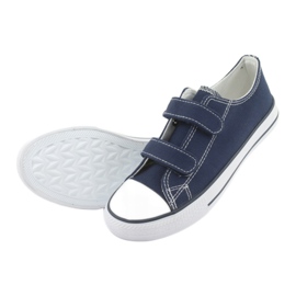 Atletico Tênis velcro azul marinho branco azul-marinho 5