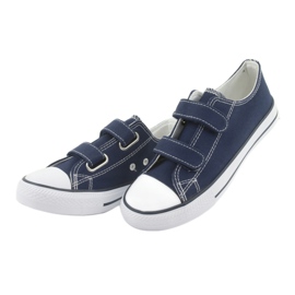 Atletico Tênis velcro azul marinho branco azul-marinho 3