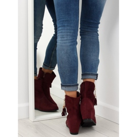Botas cor de vinho AB02-36 Winered vermelho 1