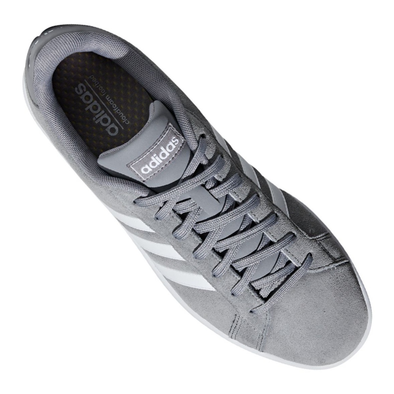 Sapatos Adidas Grand Court M F36412 cinza 1