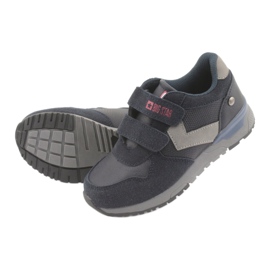 Sapatos esportivos infantis de velcro 374084 Navy Blue Big Star azul 5