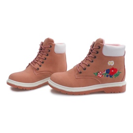 Botas quentes de madeira SJ1669-3 rosa 1