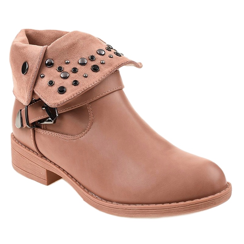 Botas rosa com fivela GG-44P 1