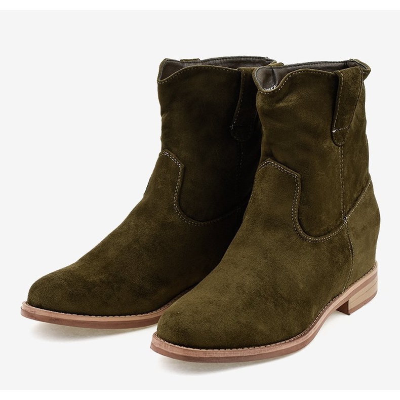 Botas deslizantes de camurça verde NC837 2