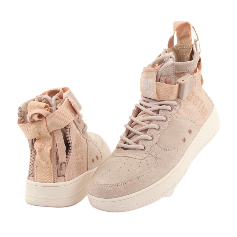 Big Star High Eco-Leather Sneakers 274658 Powder Pink rosa 4