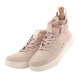 Big Star High Eco-Leather Sneakers 274658 Powder Pink rosa 3
