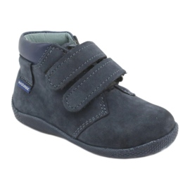 Mazurek Leather Boys com velcro 341 azul marinho 1