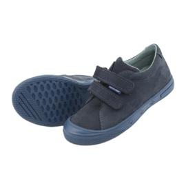 Sapatos masculinos, velcro Mazurek 1267 azul marinho 5