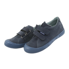 Sapatos masculinos, velcro Mazurek 1267 azul marinho azul-marinho 3