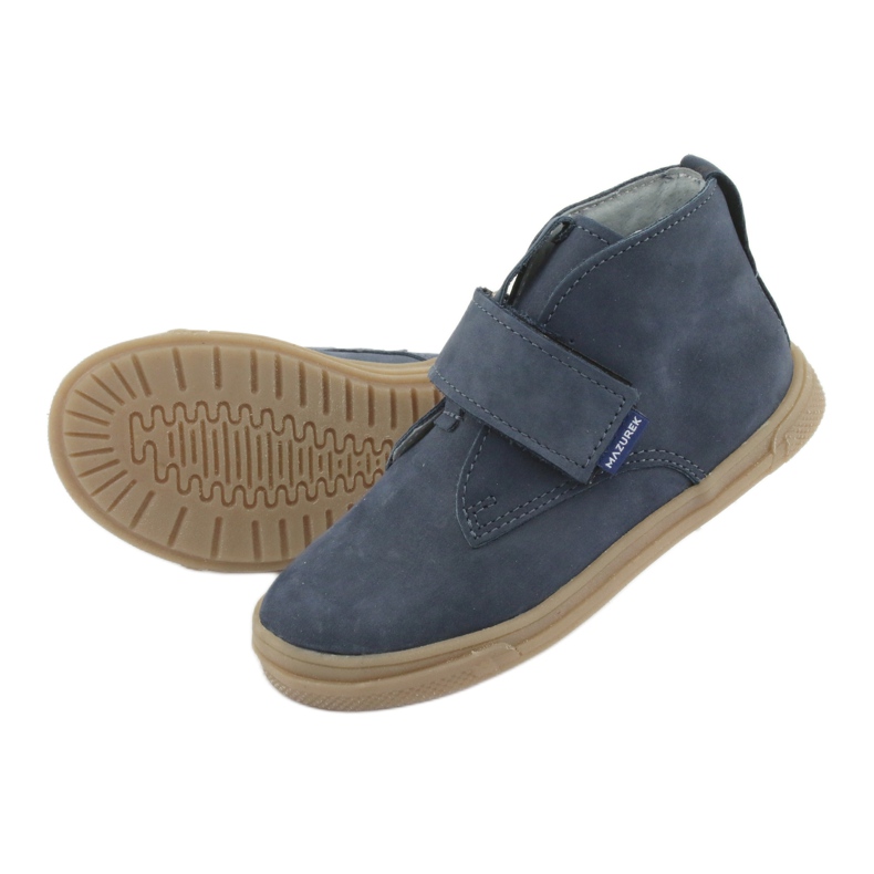 Botas de velcro Mazurek 106 azul marinho 5