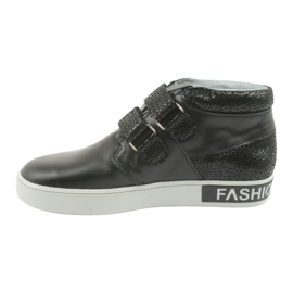 Mazurek Sapatos infantis de couro preto 2