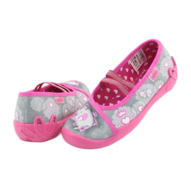 Calçados infantis Befado 116X248 rosa cinza 4