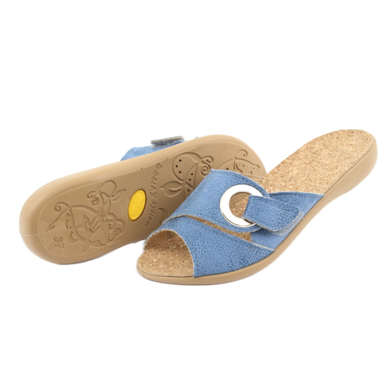 Sapatos femininos Befado pu 265D015 azul 4