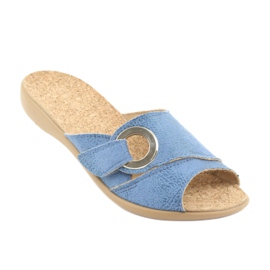 Sapatos femininos Befado pu 265D015 azul 1