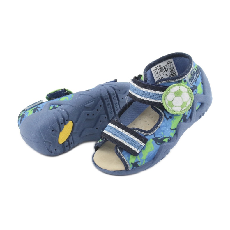 Calçado infantil amarelo Befado 350P002 azul marinho azul verde 5
