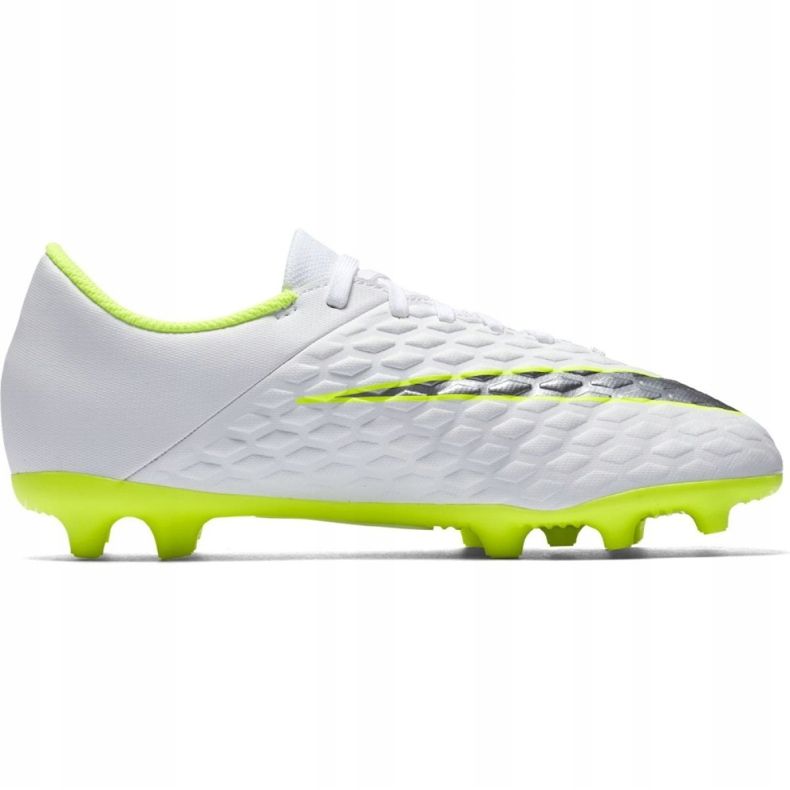 Chuteiras Nike Hypervenom Phantom 3Club Fg Jr AJ4146-107 brancas branco branco 1