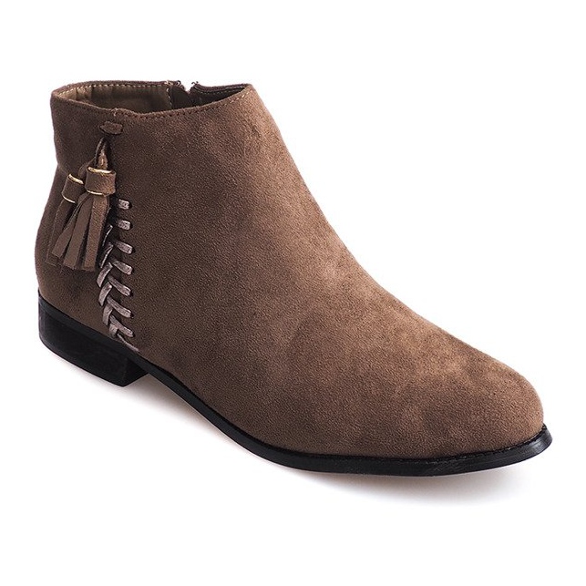 Botas de camurça Boho 99-8 Taupe multicolorido 2