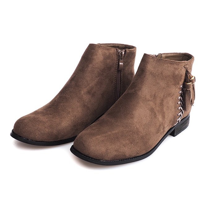 Botas de camurça Boho 99-8 Taupe multicolorido 1