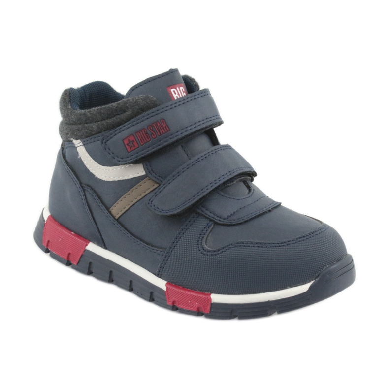Tênis esportivos de velcro Big Star 374065 azul marinho branco vermelho azul-marinho 1