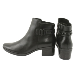 Botas de couro femininas de Caprice com pregos 25433 preto 5 Botas de couro femininas de Caprice com pregos 25433 preto 5