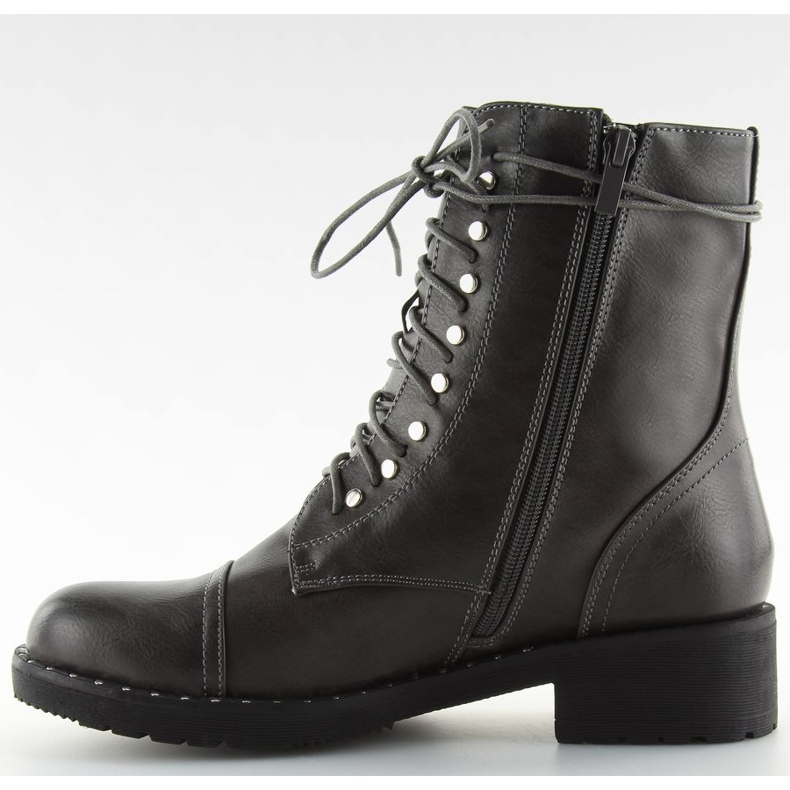 Botas cinza com tachas cinza B0-193 cinza 2