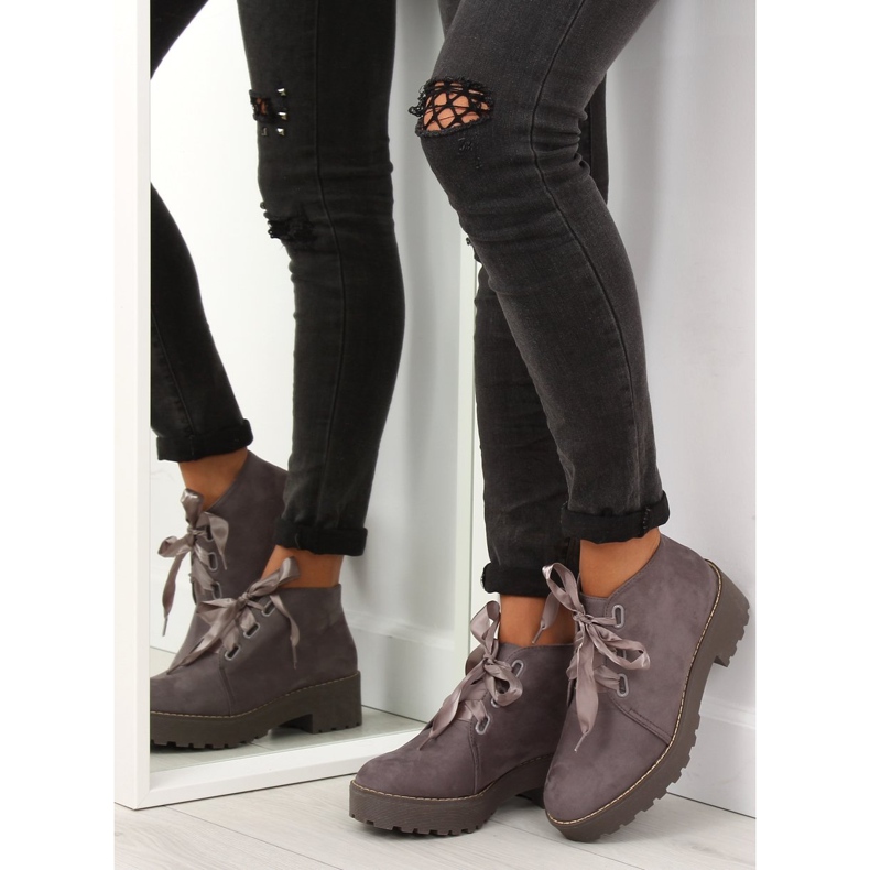 Botas cinza para mulheres cinza LL219 cinza 2