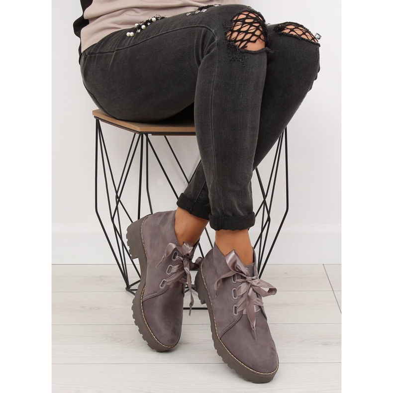 Botas cinza para mulheres cinza LL219 cinza 1