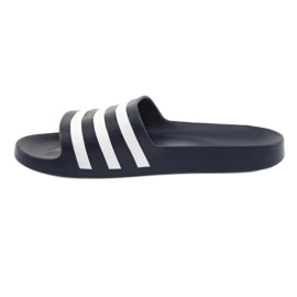 Chinelos Adidas Adilette Aqua M F35542 branco azul marinho 2